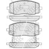 Колодки тормозные дисковые передний для HYUNDAI i10(PA) / KIA PICANTO(BA) <b>NiBK PN0438</b>