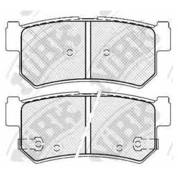 Колодки тормозные дисковые NIBK PN0440