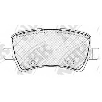 Колодки тормозные дисковые задний для FORD GALAXY, S-MAX / LAND ROVER FREELANDER, RANGE ROVER EVOQUE / VOLVO S60, S80, V60, V70, XC60, XC70 CROSS COUNTRY, XC70 <b>NiBK PN0463</b>
