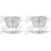 Колодки тормозные дисковые передний для BMW X5(E70), X6(E71,E72) <b>NiBK PN0494</b>
