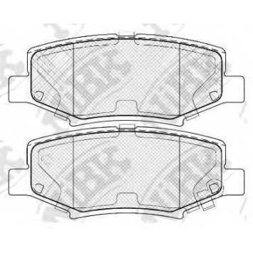 Колодки тормозные дисковые задний для JEEP CHEROKEE(KJ,KK), COMPASS(MK49), WRANGLER(JK,TJ) <b>NiBK PN0497</b>