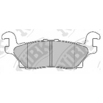 Колодки тормозные дисковые задний для HUMMER HUMMER H3 <b>NiBK PN0499</b>