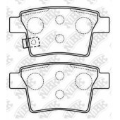 Колодки тормозные дисковые задний для CITROEN C4(UA#,UD#) / PEUGEOT 408 <b>NiBK PN0501</b>