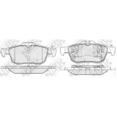 Колодки тормозные дисковые задний для NISSAN PRIMERA / RENAULT ESPACE, LAGUNA, LATITUDE, MEGANE, VEL SATIS / SAAB 9-3 / VOLVO C30, C70, S40, V50 <b>NiBK PN0521</b>