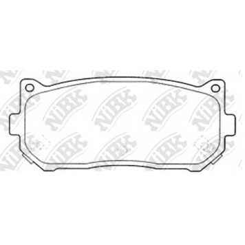 Колодки тормозные дисковые задний для KIA CARENS(FC,FJ), CLARUS(GC,K9A), SEPHIA(FA,FB), SHUMA(FB) <b>NiBK PN0528</b>
