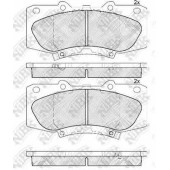 Колодки тормозные дисковые передний для TOYOTA HILUX(GGN#,KUN#,LAN#,TGN#) <b>NiBK PN0548</b>