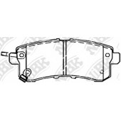 Колодки тормозные дисковые задний для INFINITI QX56 / NISSAN PATROL(Y62) <b>NiBK PN0554</b>