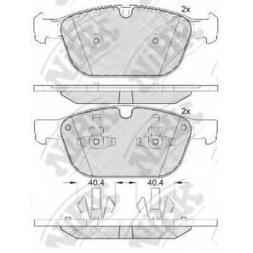 Колодки тормозные дисковые передний <b>NiBK PN0571</b>