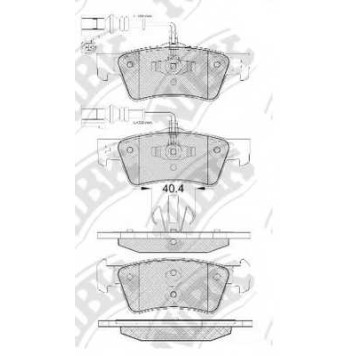 Колодки тормозные дисковые задний <b>NiBK PN0611W</b>