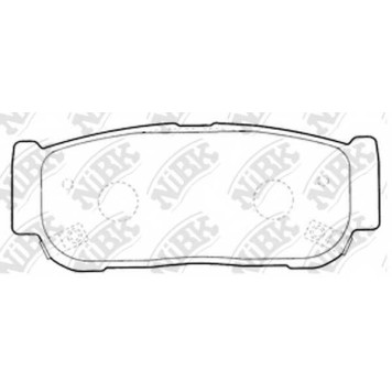 Колодки тормозные дисковые задний <b>NiBK PN0797</b>