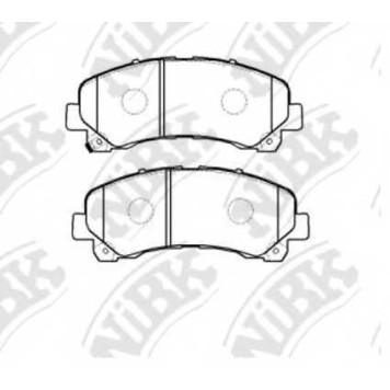 Колодки тормозные дисковые передний для CHEVROLET TRAILBLAZER(31UX) <b>NiBK PN0822</b>