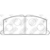 Колодки тормозные дисковые передний для TOYOTA CAMRY, CARINA, CELICA, COROLLA FX, COROLLA, CORONA, MR, PASEO, RAUM, SPRINTER CARIB, SPRINTER, STARLET, TERCEL <b>NiBK PN1077</b>