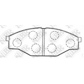 Колодки тормозные дисковые передний для TOYOTA DYNA 100, DYNA, HIACE, HILUX, LITEACE / VW TARO <b>NiBK PN1166</b>