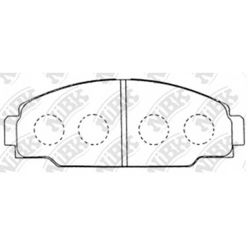Колодки тормозные дисковые передний для TOYOTA DYNA 150(LY#), DYNA <b>NiBK PN1212</b>