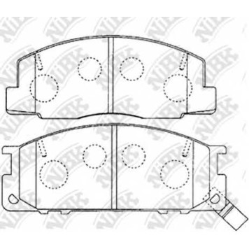 Колодки тормозные дисковые передний для TOYOTA LITEACE(CM30#G,KM30#G), MODELL F(#R2#,31) <b>NiBK PN1218</b>