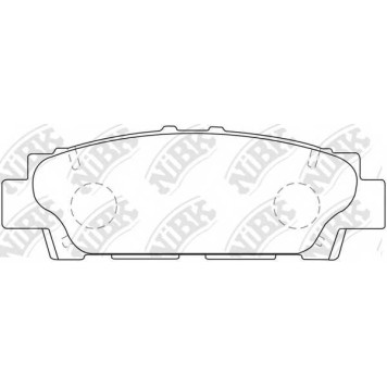Колодки тормозные дисковые задний <b>NiBK PN1252</b>