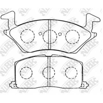 Колодки тормозные дисковые передний для TOYOTA STARLET(#P8#,EP91) <b>NiBK PN1256</b>