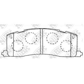 Колодки тормозные дисковые задний для TOYOTA PREVIA(TCR1#,TCR2#), TARAGO <b>NiBK PN1274</b>