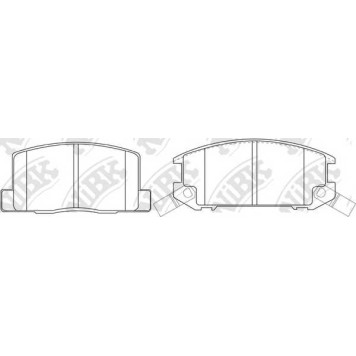Колодки тормозные дисковые задний для TOYOTA MR(AW1#,SW2#,ZZW3#) <b>NiBK PN1276</b>