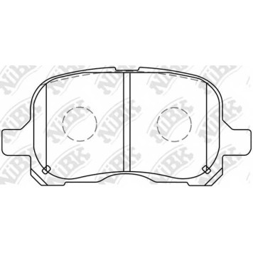 Колодки тормозные дисковые передний для TOYOTA COROLLA(##E11#,#E11#) <b>NiBK PN1302</b>