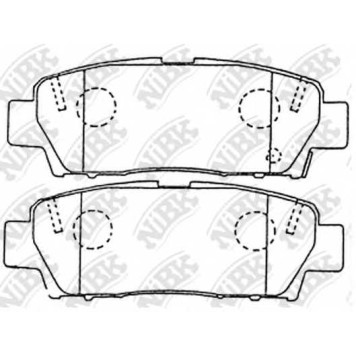 Колодки тормозные дисковые задний для TOYOTA AVALON(MCX1#), CROWN(GS13#, JZS13#, LS13#, YS13#) <b>NiBK PN1323</b>