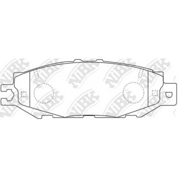 Колодки тормозные дисковые задний для LEXUS LS(UCF10,UCF20) / TOYOTA CELSIOR(UCF2#), CENTURY(GZG5#) <b>NiBK PN1326</b>