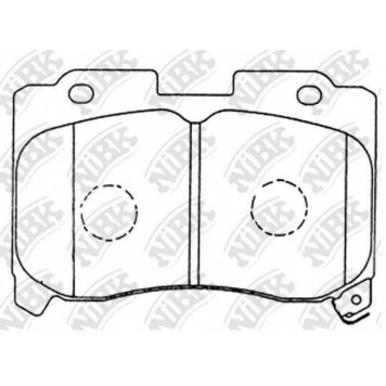 Колодки тормозные дисковые передний для TOYOTA CELICA(AT20#,ST20#), SOARER(#Z3#), SUPRA(JZA80) <b>NiBK PN1360</b>