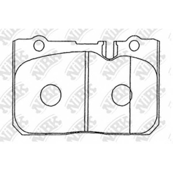 Колодки тормозные дисковые передний для LEXUS LS(UCF20) / TOYOTA CELSIOR(UCF2#), CENTURY(GZG5#) <b>NiBK PN1370</b>