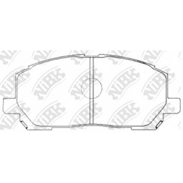Колодки тормозные дисковые передний для LEXUS RX(MCU15) / TOYOTA KLUGER(#ACU2#,#MCU2#) <b>NiBK PN1457</b>