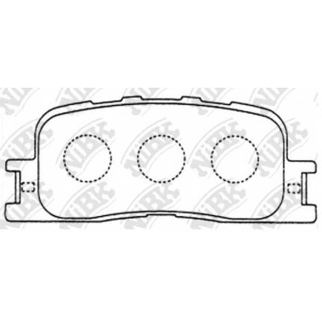 Колодки тормозные дисковые задний для LEXUS ES(MCV#,VZV#) / TOYOTA CAMRY(#XV3#,ACV3#,MCV3#), KLUGER(#ACU2#,#MCU2#) <b>NiBK PN1458</b>