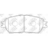 Колодки тормозные дисковые передний для LEXUS ES / TOYOTA ALPHARD, CAMRY, PREVIA, WINDOM <b>NiBK PN1480</b>