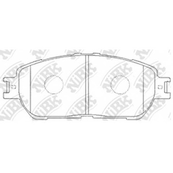 Колодки тормозные дисковые передний для LEXUS ES / TOYOTA ALPHARD, CAMRY, PREVIA, WINDOM <b>NiBK PN1480</b>