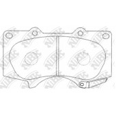 Колодки тормозные дисковые передний для LEXUS GX / MITSUBISHI PAJERO / TOYOTA FJ CRUISER, FORTUNER, HILUX, LAND CRUISER 150, LAND CRUISER <b>NiBK PN1482</b>