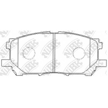 Колодки тормозные дисковые передний для LEXUS RX(GSU3#, MCU3#, MHU3#) / TOYOTA HARRIER(ACU3#, GSU3#, MCU3#, MHU3#), KLUGER(#ACU2#, #MCU2#) <b>NiBK PN1497</b>