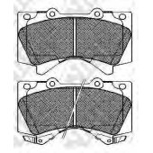 Колодки тормозные дисковые передний для LEXUS LX(URJ201) / TOYOTA LAND CRUISER 200(UZJ2#,VDJ2#), SEQUOIA(UCK6#,UPK6#,USK6#), TUNDRA(#K5#) <b>NiBK PN1541</b>
