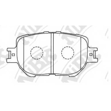 Колодки тормозные дисковые передний <b>NiBK PN1550</b>