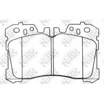 Колодки тормозные дисковые передний для LEXUS LS(USF4#,UVF4#) <b>NiBK PN1833</b>