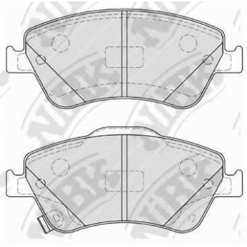 Колодки тормозные дисковые задний для TOYOTA AURIS(ADE15#, NDE15#, NRE15#, NZE18#, ZRE15#, ZRE18#, ZWE18#, ZZE15#), COROLLA(E15#, NDE18#, NRE18#, ZRE17#, ZRE18#) <b>NiBK PN1835</b>