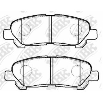 Колодки тормозные дисковые задний для TOYOTA KLUGER(#ASU4#,#GSU4#,#MHU4#) <b>NiBK PN1848</b>