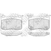 Колодки тормозные дисковые задний для LEXUS IS(ALE2#,GSE2#,USE2#) <b>NiBK PN1851</b>