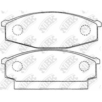 Колодки тормозные дисковые передний <b>NiBK PN2078</b>