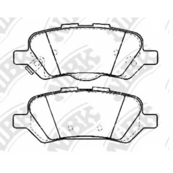 Колодки тормозные дисковые задний для TOYOTA VENZA(AGV1#,GGV1#) <b>NiBK PN21002</b>