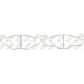 Колодки тормозные дисковые передний <b>NiBK PN2121</b>