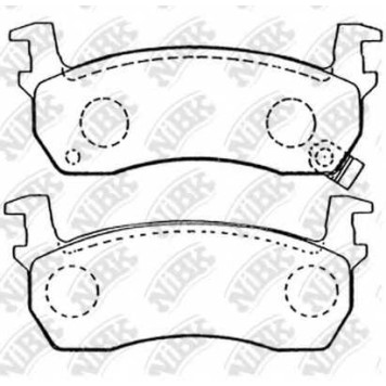 Колодки тормозные дисковые передний для NISSAN MICRA(K10) <b>NiBK PN2131</b>