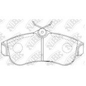 Колодки тормозные дисковые передний для NISSAN ALMERA(N15,N16), PRIMERA(P10,P11) <b>NiBK PN2180</b>