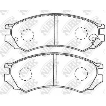 Колодки тормозные дисковые передний для NISSAN PRIMERA(P10) <b>NiBK PN2188</b>