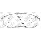 Колодки тормозные дисковые NiBK PN2201