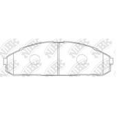 Колодки тормозные дисковые передний <b>NiBK PN2308</b>