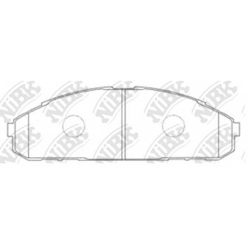 Колодки тормозные дисковые передний <b>NiBK PN2308</b>