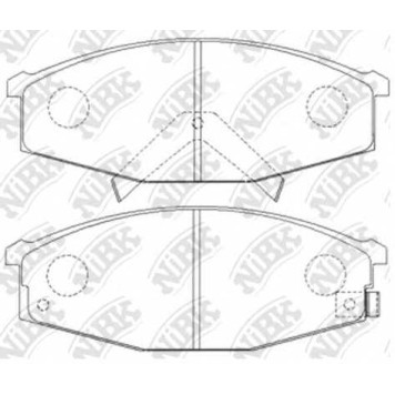 Колодки тормозные дисковые передний <b>NiBK PN2383</b>
